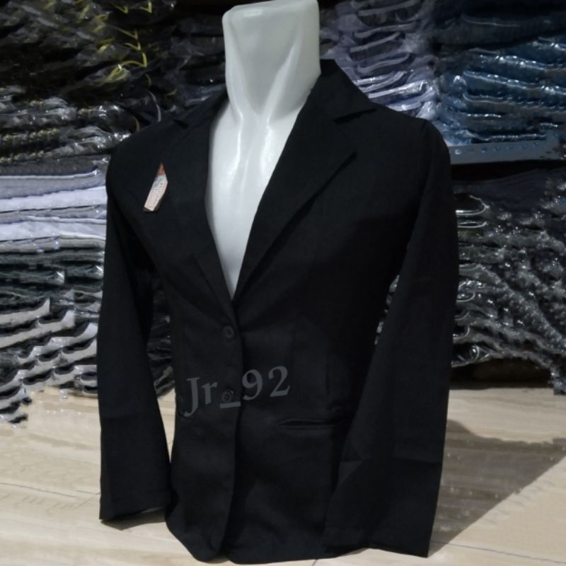 JAS BLAZER PRIA/JAS ALMAMATER/JAS HITAM POLOS MURAH