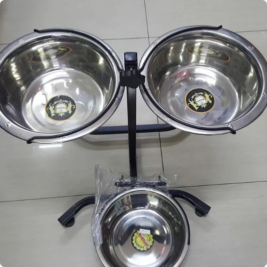 Tempat Makan Anjing Kucing Stand Makan Anjing Tiang Makan Anjing