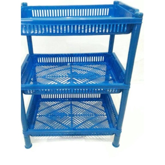 ☛ Rak Plastik Serbaguna 3 Susun / Tingkat - Ukuran Besar ◘