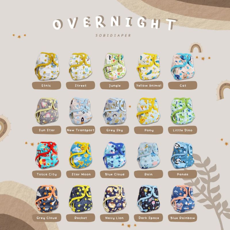 Clodi Sultan Sobi Cover Daily 6 layer overnight 9 layer bambo coveria popok clothdiapers premium ori