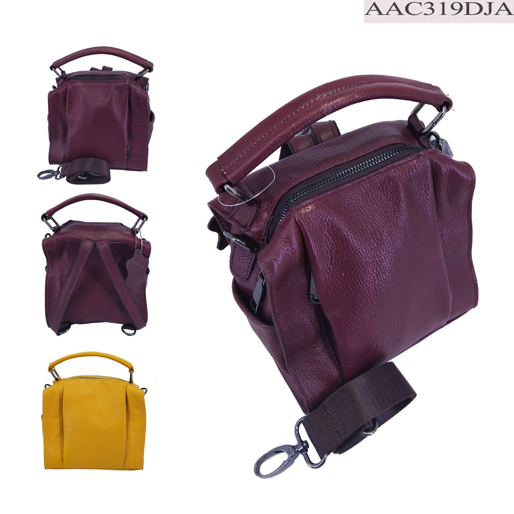 TAS RANSEL TENTENG KULIT WANITA MINI DPN NYL - AAC319DJA