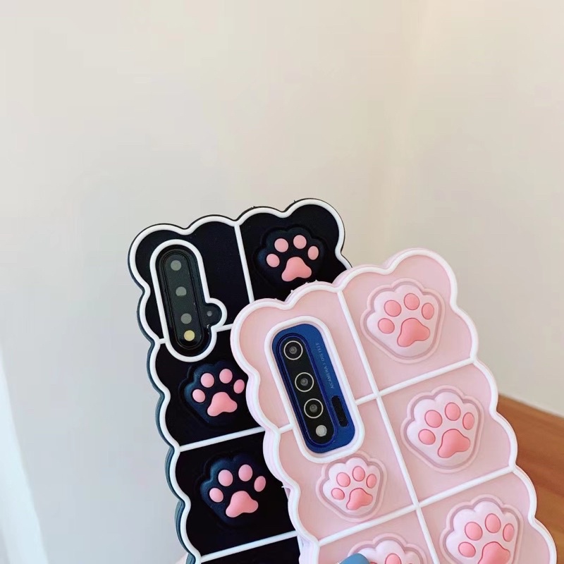 CAT PAW POP IT UP CASE OPPO Y83 Y81 A3s A5s A7 F9 A9 A5 2020 A52 A92 A72 Iphone 12 PRO MAX 11 X XR 7 VIVO