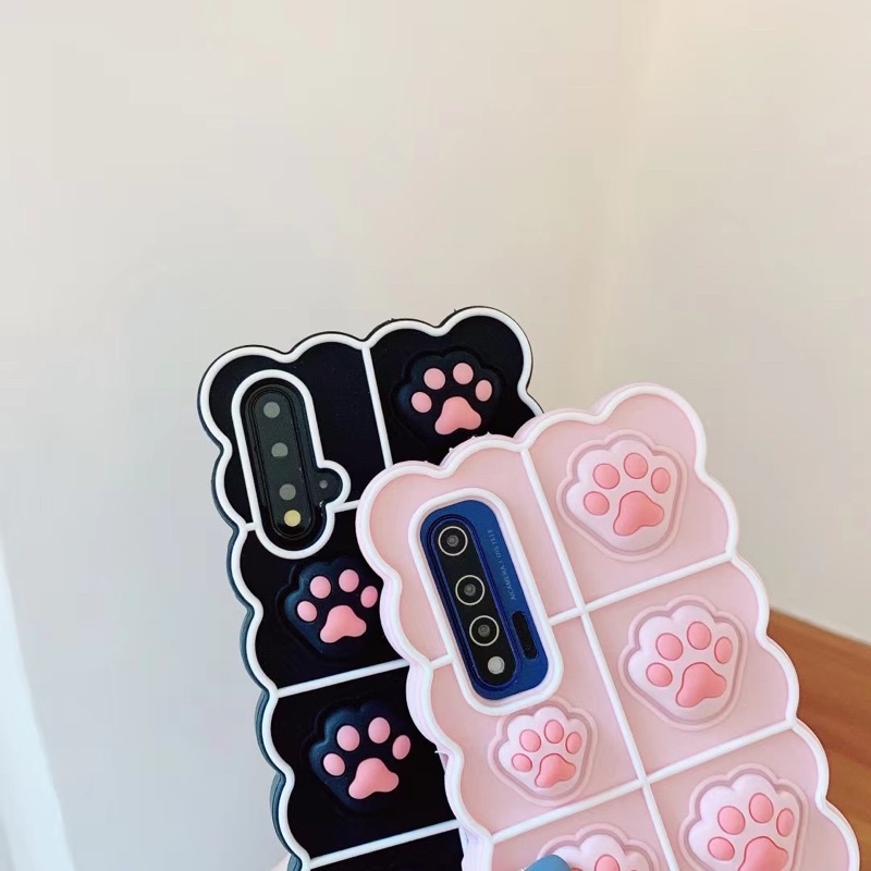 CAT PAW POP IT UP CASE OPPO RENO 2 3 4 5 6 PRO