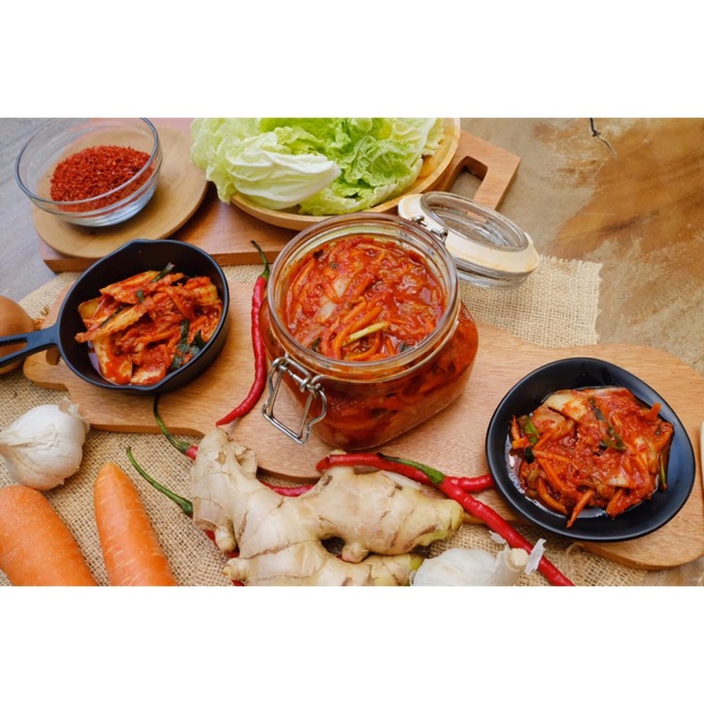 

Kimchi Sawi dengan TOPLES KACA