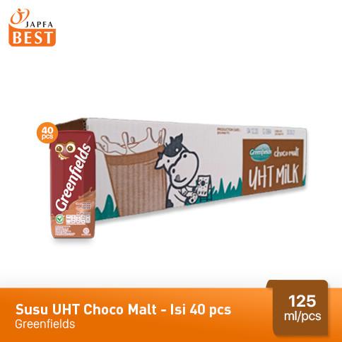 

(BISA COD) Susu UHT Choco Malt Greenfields 125 ml - Isi 40 pcs OBRAL Kode 869