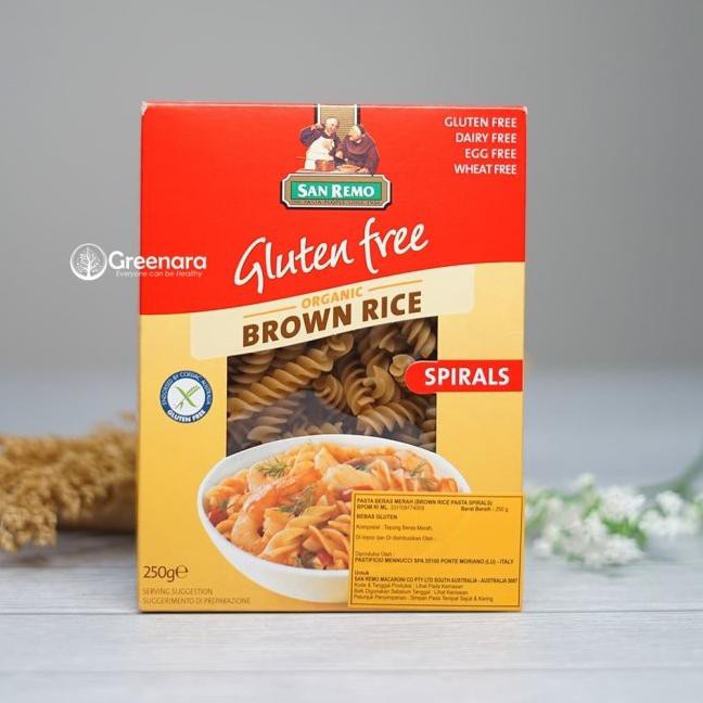 

✤ San Remo Gluten Free ORGANIC BROWN RICE SPIRAL 250gr ←