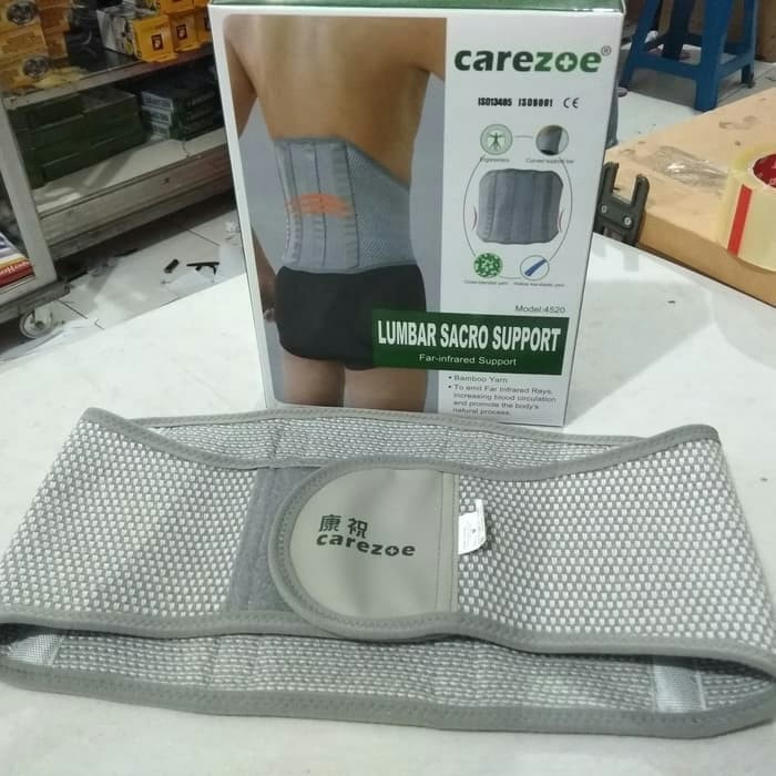 Lumbar Sacro Support Far infrared Support Korset Lumbal Carezoe dengan infrared