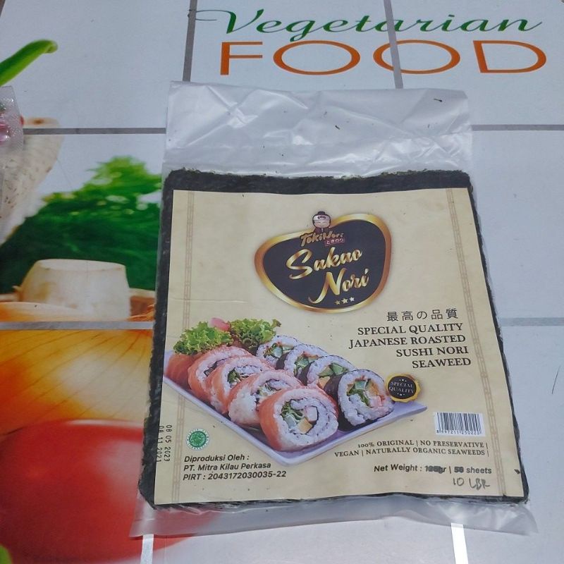 

SAKAO NORI SPECIAL QUALITY, JAPANESE ROASTED SUSHI NORI SEAWEED REPACK 10 SHEETS