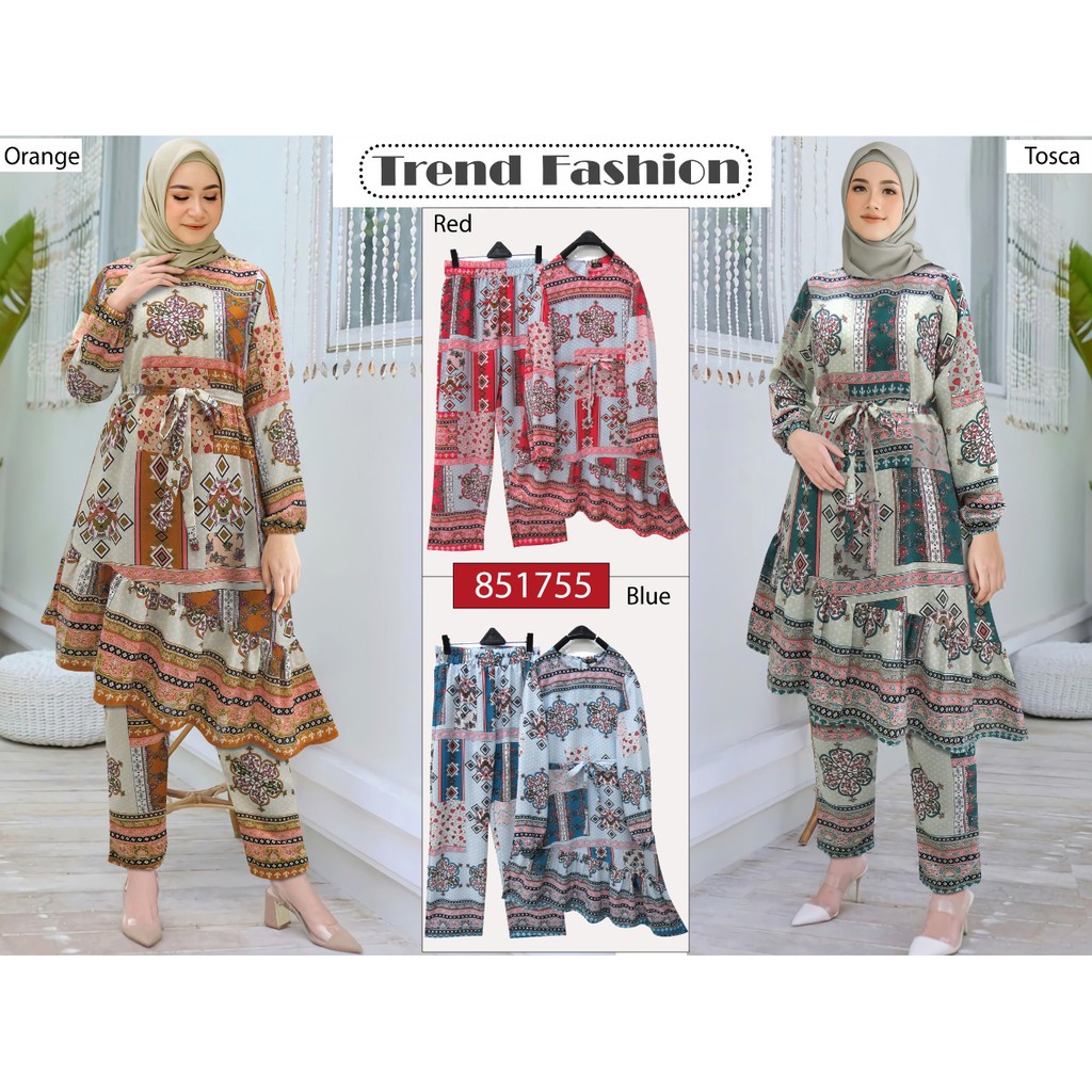 ONE SET EXTU / SETCEL EXTU RUFFEL / ORI BY EXTU / MOTIF ETNIK