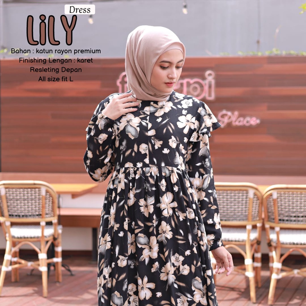 BeautyOne - Homey Dress Lily Gamis Dewasa Jumbo Bahan Katun Rayon Premium Nyaman Dipakai | Bisa Cod