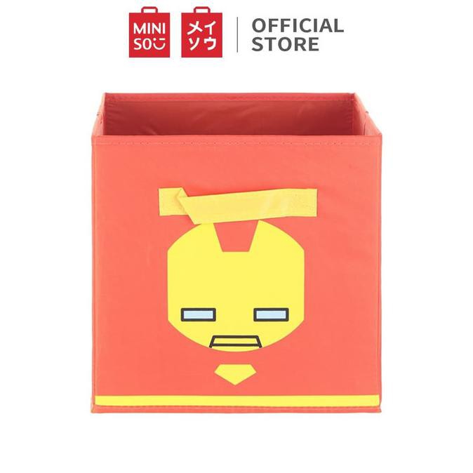 MINISO Marvel Rak Box Kain Serbaguna Storage Kain Dengan Tanpa Tutup - Iron man