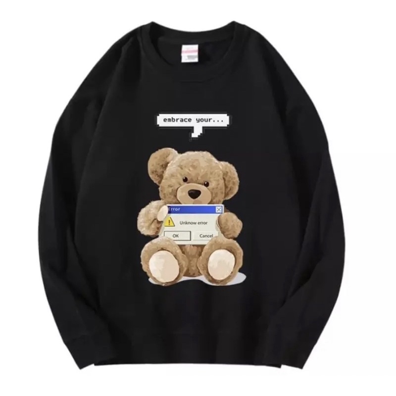 SWEATER EMBRACE YOUR TEDDY BEAR 3D BAHAN FLEECE