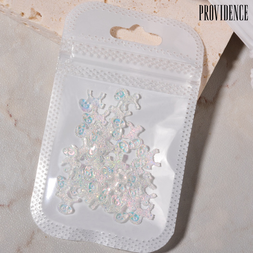 Providence 30Pcs/Pack Nail Decorations Crown Animal Shape Flat Bottom Resin Nail Art Rhinestones Jewelry for Nail Design