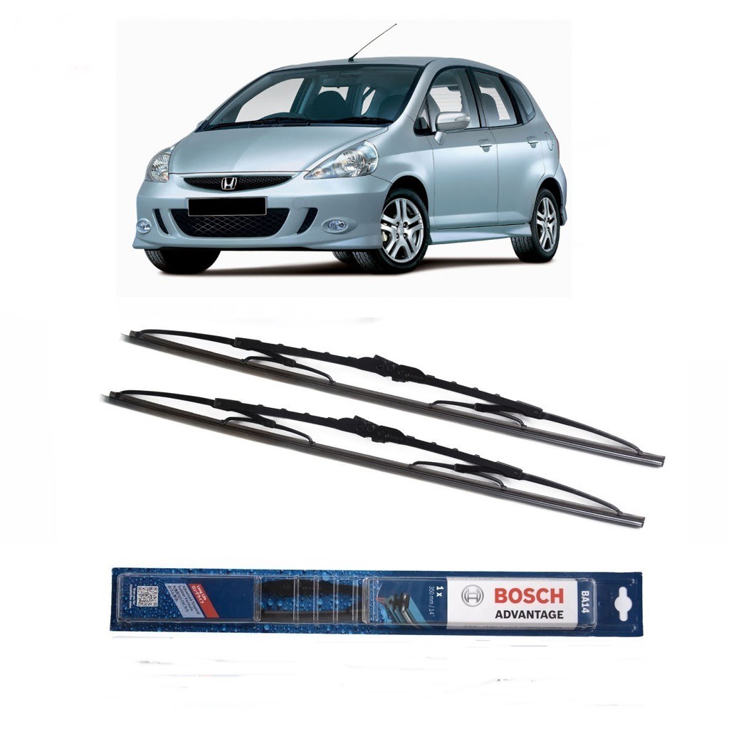 Bosch Wiper Honda Jazz Frame Besi - 2 buah/Set 14-24