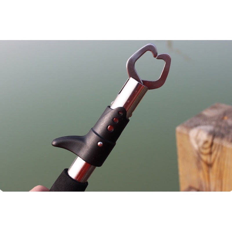 iLure Portable Stainless Steel Fishing Gripper Tool Equipment - FLG-P-006 - Black