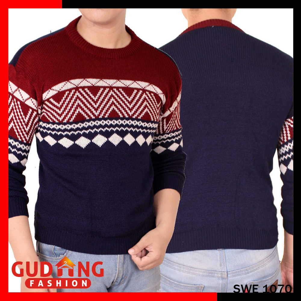 Sweater Tribal Pria Sweater - SWE 1070