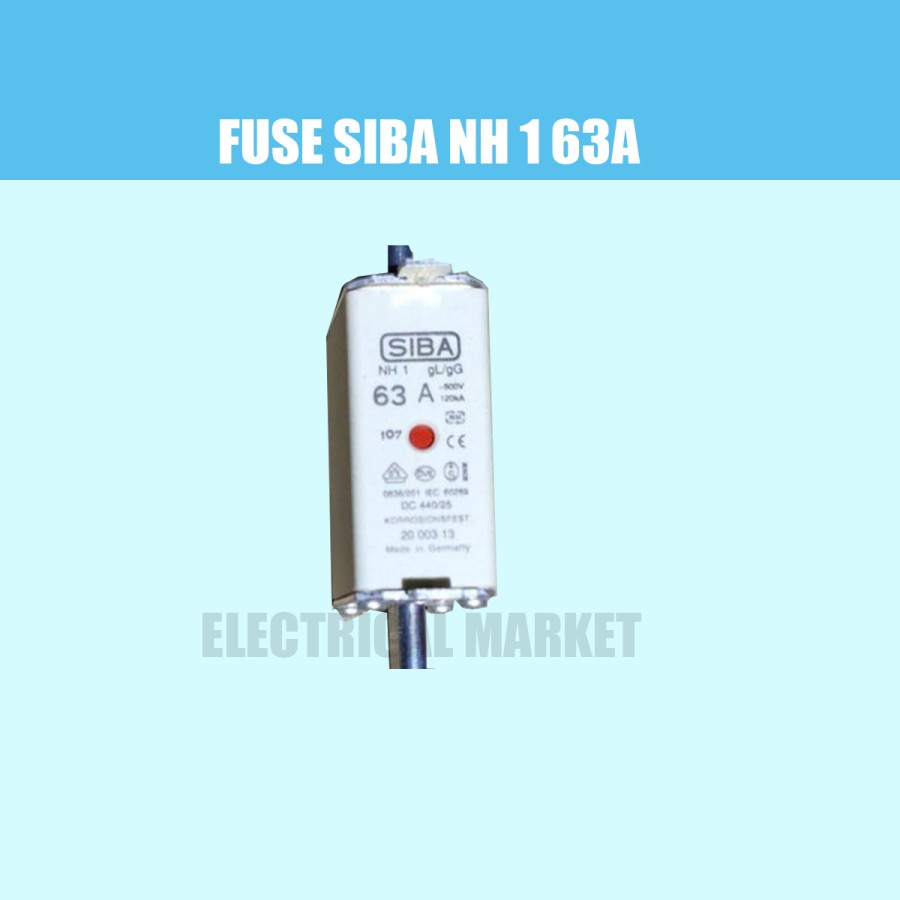 FUSE SIBA NH 1 63A