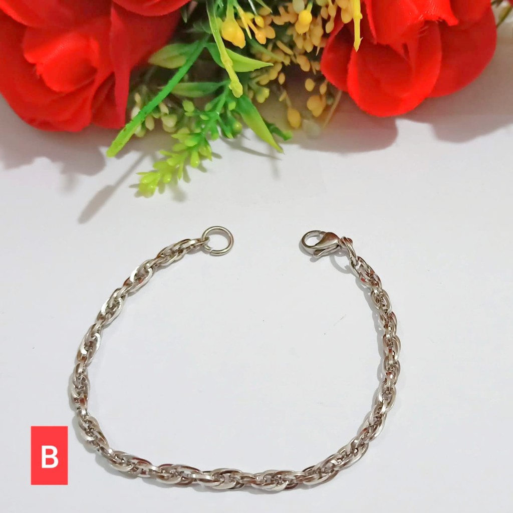 Gelang Dewasa Rantai Titanium ANTI KARAT (COD)