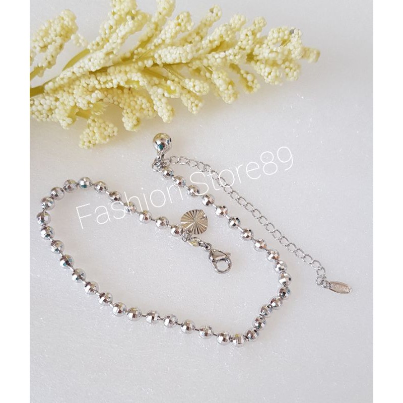 Gelang kaki tangan Silver biji lada xuping gelang tangan gelang kaki silver xuping biji lada impor