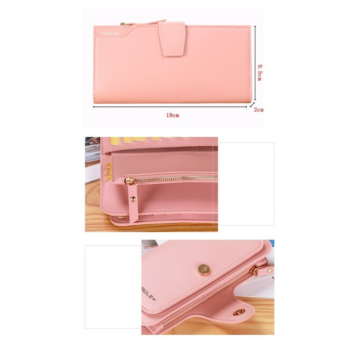 Dompet Wanita Panjang Madley Wise Women Long Wallet Lipat Modern Walet Duit Cewek Murah-3