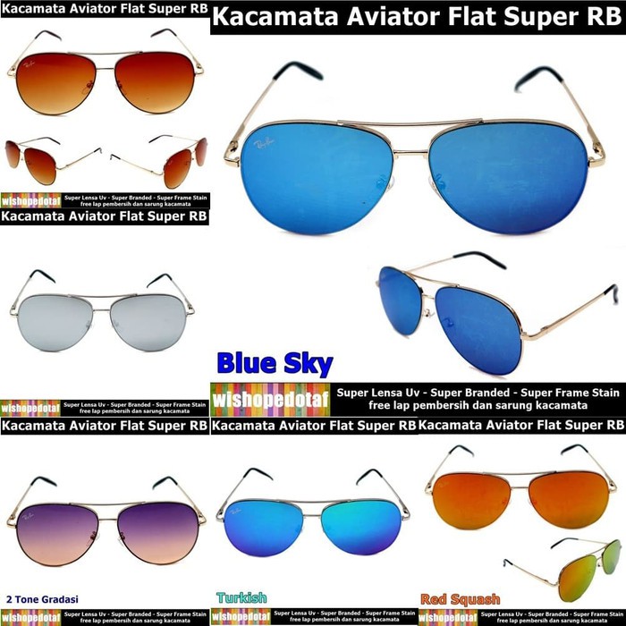 MJS Kacamata Aviator Flat Super RB