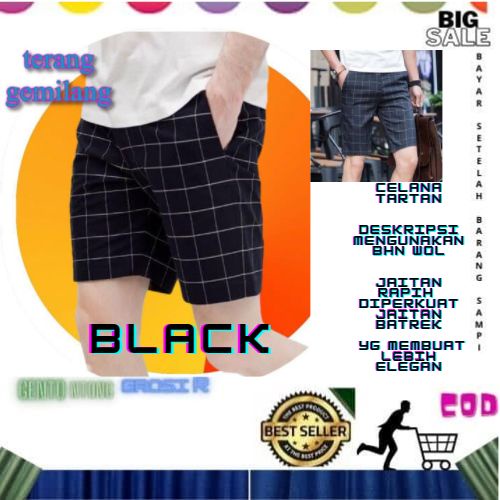 [BIG SIZE] Celana Chino Pendek Pria mick pinggang karet rip katun twill krem coklat surfing santaI