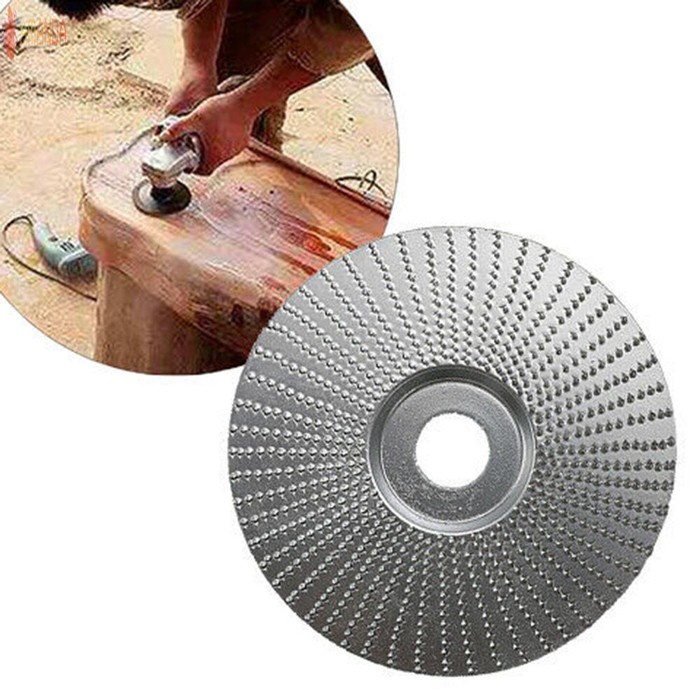 Mata Gerinda Parut Kepala Gergaji Carving Wheel Rotary Angle Grinder Blade Wood Carving Tool 85mm Solid Curve Tungsten Abrasive Grinding Disc Mata Gerinda Parut 85 mm