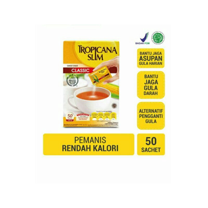 

Tropicana Slim Sweetener 50X2.5G