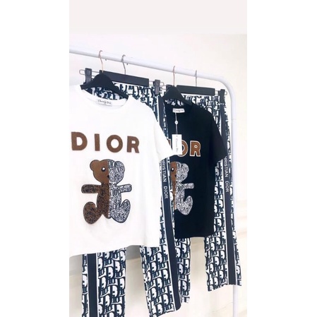 Premium Setelan Pendek Dior Bear