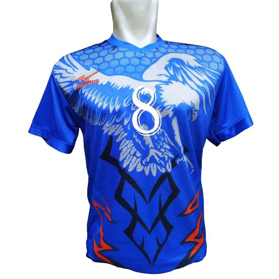 Mizuno kaos olahraga Futsal Volly motif printing