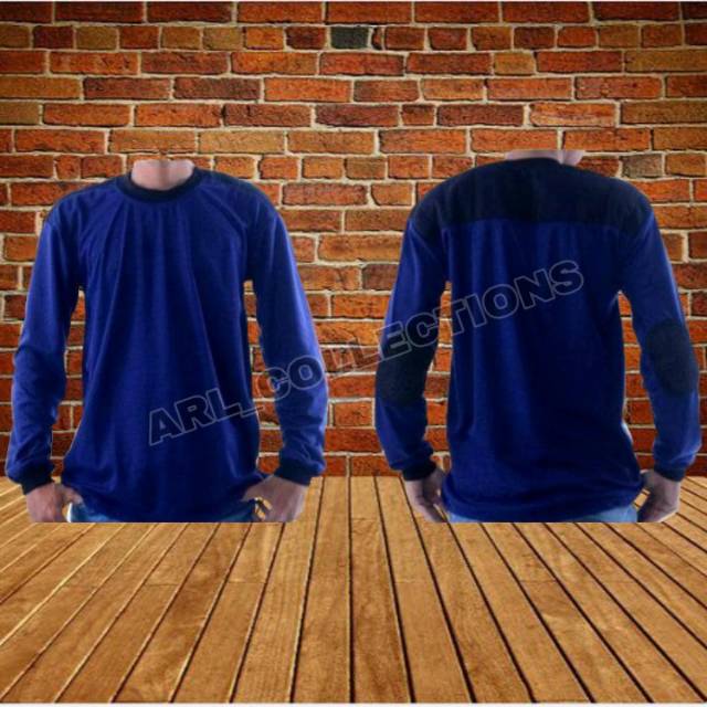 kaos panjang protektor pria wanita dewasa/kaos panjang deker bantalan biru/poair/polairud outdoor