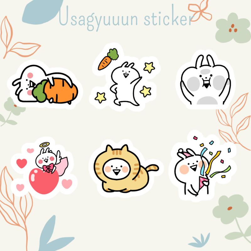 13pcs Usagyuuun Sticker | Sticker Lucu Murah