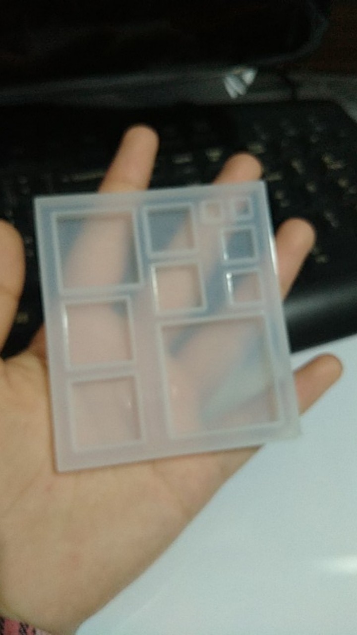 Inf Inf ✿ Cetakan Perhiasan Diy Bentuk Persegi Bahan Silikon Resin Untuk Membuat Perhiasan Uv Resin