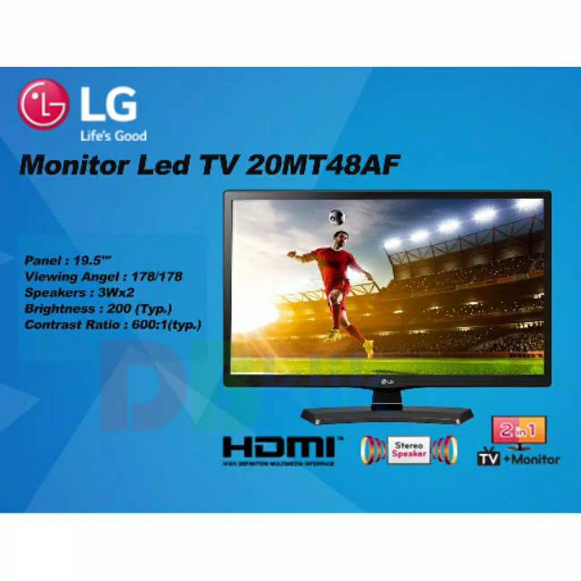 Led TV LG 20" 20MT48AF