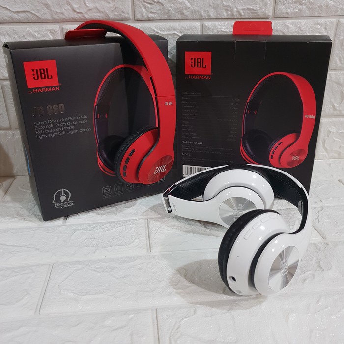 JBL JB660 ORIGINAL WIRELESS HEADSET BLUETOOTH EARPHONE HANDSFREE