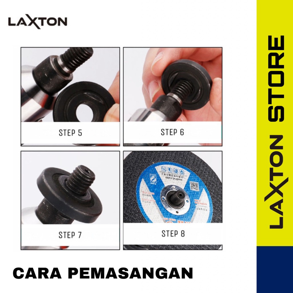 Adaptor mesin bor ke mesin gerinda (konektor/sambungan bor ke gerinda)