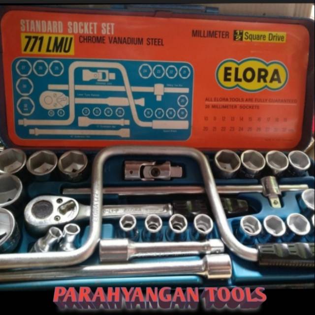 ELORA Kunci Sock Set 1/2" - Socket Wrench Set 26 Pcs Made in Germany