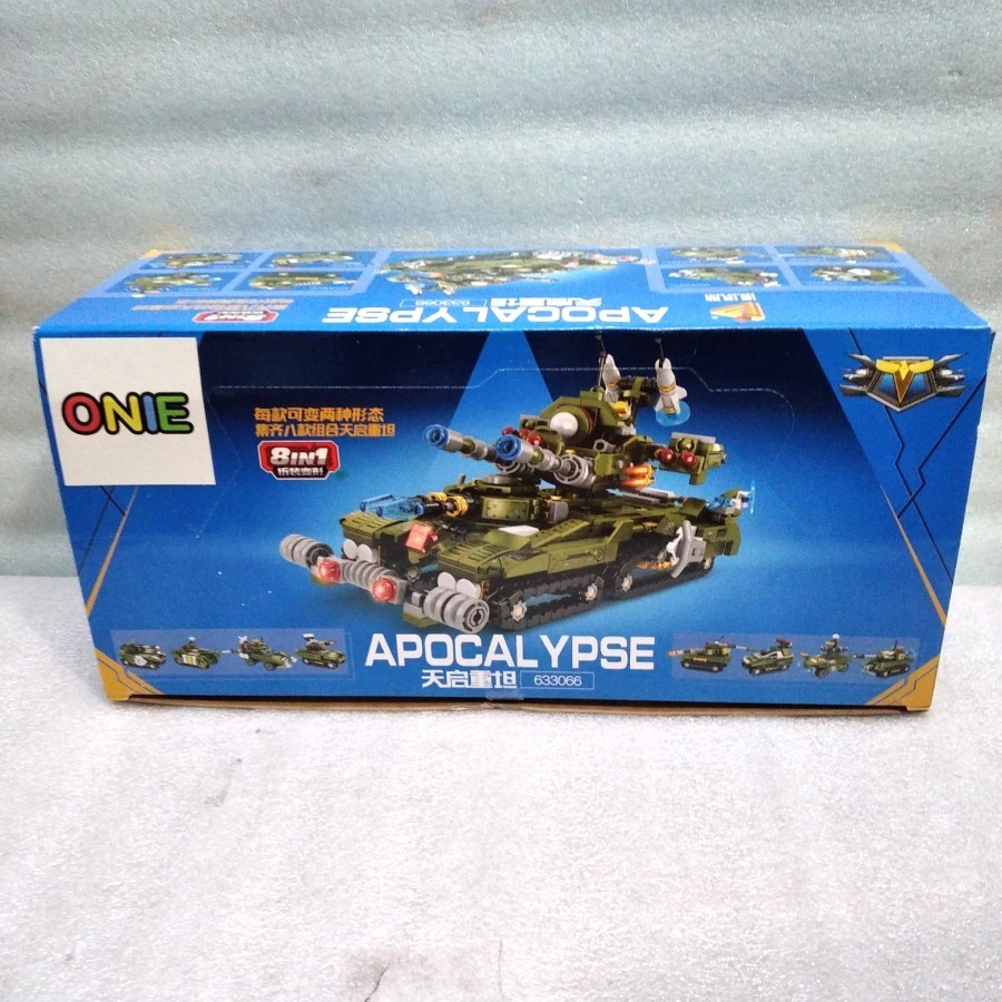 Mainan Edukasi Tentara Panlos Brick Tank Apocal Ypse 8 in 1 633066 KP