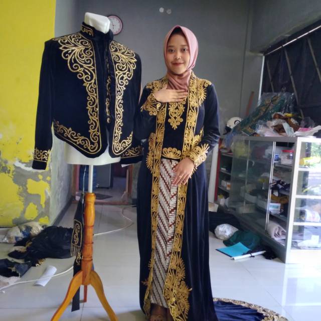 Kebaya pngantin | kebaya bludru model kutu baru | kebaya pengantin modern || kebaya pengantin bludru