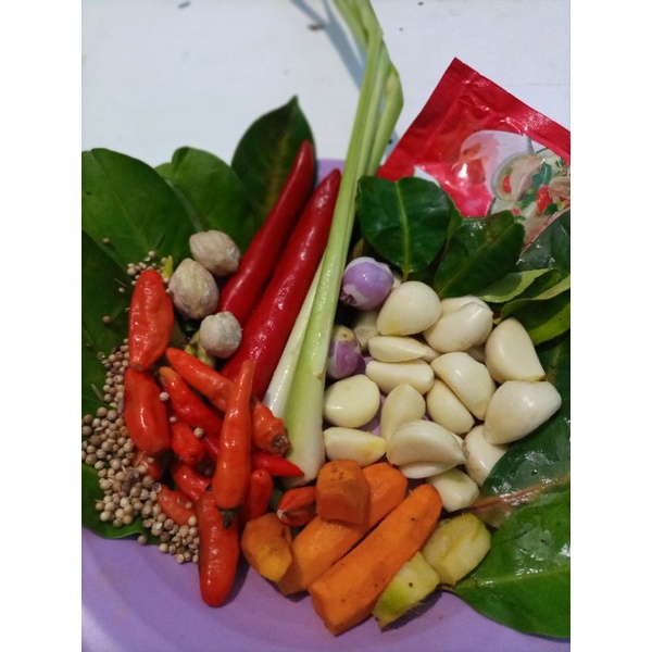 Bumbu kerang hijau rebus kuah untuk 3 kg kerang