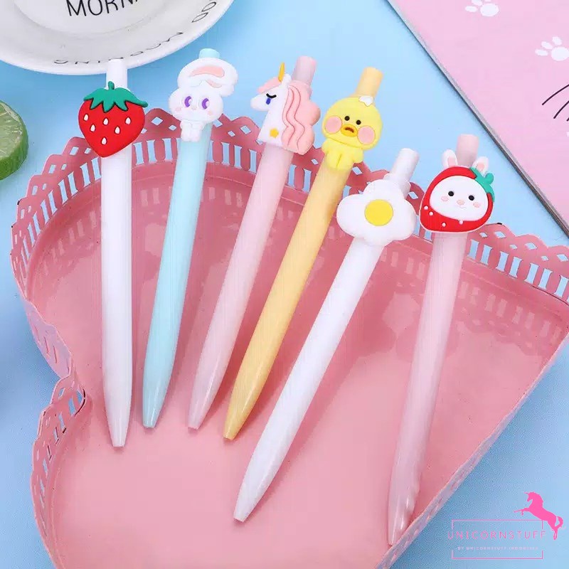 Bolpoin Unicorn Bolpoin Mekanik Pulpen Unicorn Pena Anak Sekolah Cewek