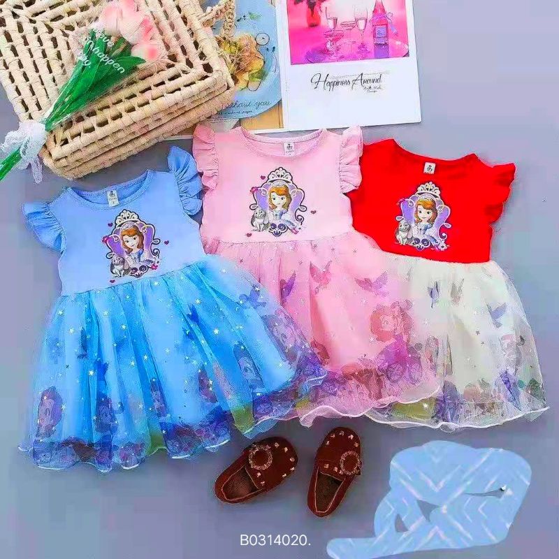 [0-5th] DRESS TUTU ANAK GAUN PESTA DRESS TILE ANAK IMUT MOTIF BONEKA BEAR SOFIA DRESS TUTU ANAK IMPORT PREMIUM MEWAH ORIGINAL