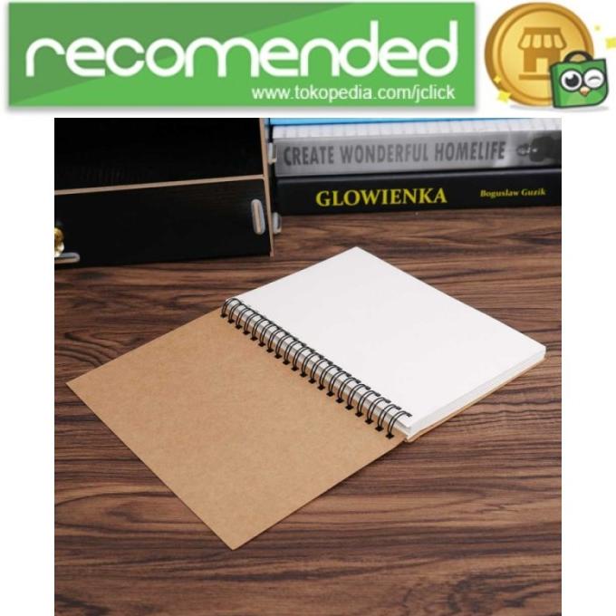 

Murah Laris Jesjeliu Buku Diary Menggambar Sketchbook Drawing Memo - Coklat Putih