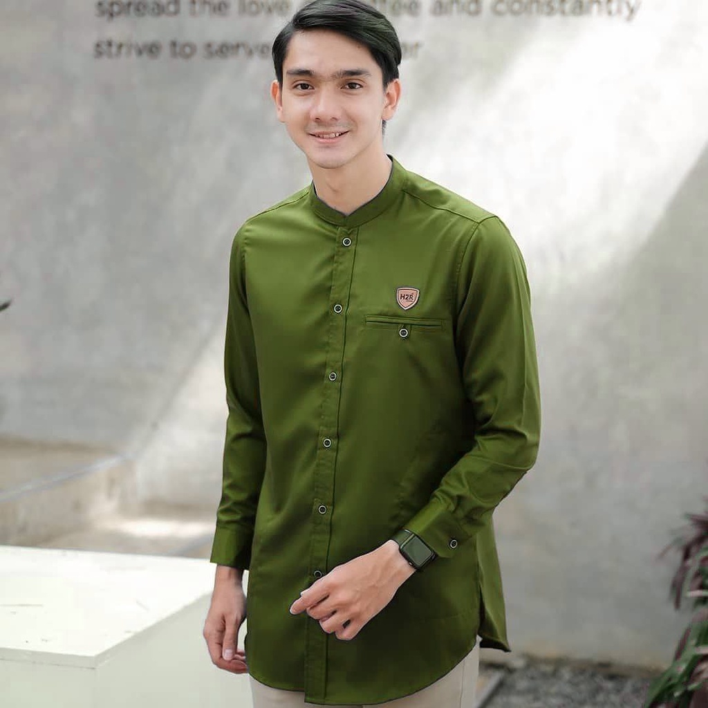 Baju Koko Kurta Dewasa Lengan Panjang Material Catton Adem Serap Keringat