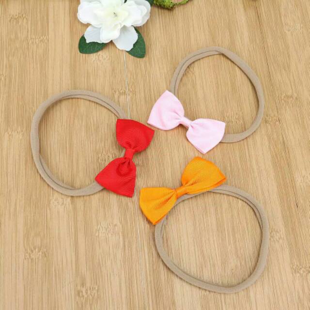 Bandana bando anak bayi headband murah nylon lucu import