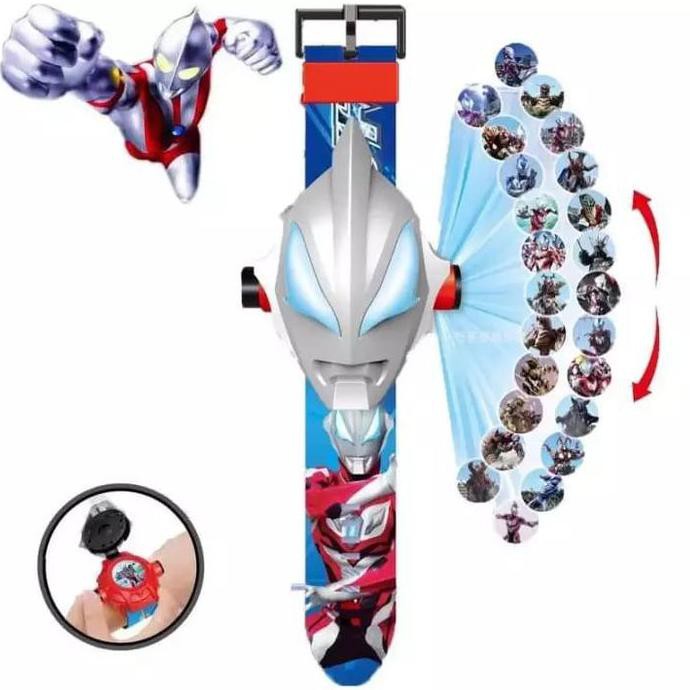 JAM TANGAN ANAK LAKI LAKI ULTRAMAN ULTRAMEN DIGITAL PROYEKTOR JUMBO