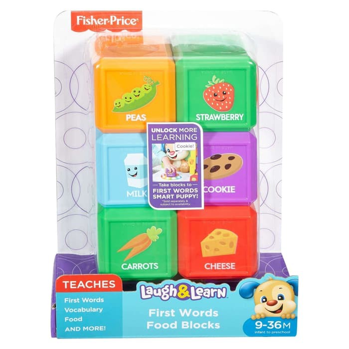 Fisher Price First Words Shape Blocks Food Block