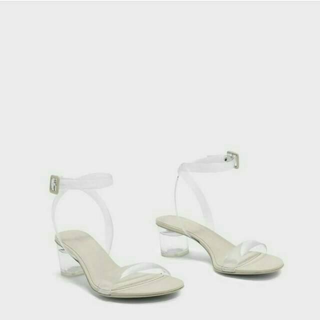 transparent heels charles \u0026 keith 