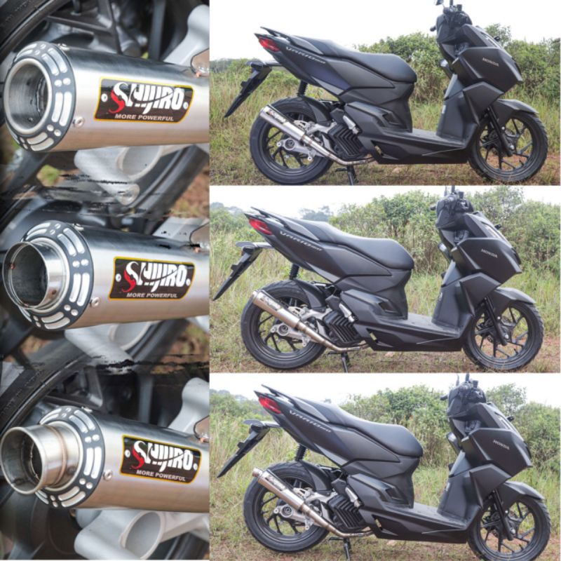 Kenalpot Knalpot Shijiro Vario 160 tipe M1 M2 M3 inlet 38mm 45 mm dan 50mm Original Shijiro Racing