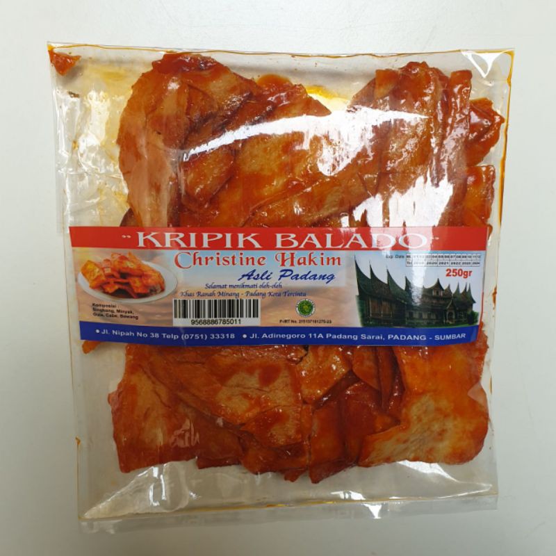 

Keripik Balado Christine Hakim asli Padang